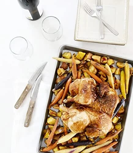 USA Pan Nonstick Half Sheet Pan and Quarter Sheet Pan Set of 2 | Aluminized Steel Baking Sheets thumbnail 8