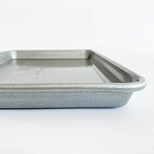 USA Pan Nonstick Half Sheet Pan and Quarter Sheet Pan Set of 2 | Aluminized Steel Baking Sheets thumbnail 3
