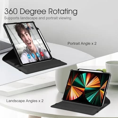 FINTIE Rotating Case for iPad Pro 12.9-inch 6th/5th/4th/3rd Generation | Dual Layer Protection & Auto Sleep thumbnail 4