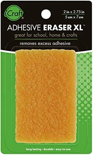 iCraft Adhesive Eraser and Pick-up XL, Yellow, 2" x 2.75" (5 cm x 7 cm) thumbnail 1