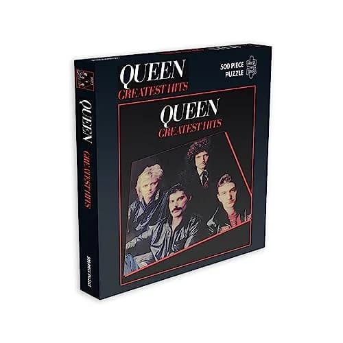 RockSaws Queen Greatest Hits 500 Piece Jigsaw Puzzle | Officially Licensed Queen Merchandise & Collectibles - Glare Free - Precision Fit thumbnail 1