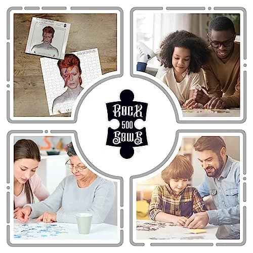 RockSaws Queen Greatest Hits 500 Piece Jigsaw Puzzle | Officially Licensed Queen Merchandise & Collectibles - Glare Free - Precision Fit thumbnail 4