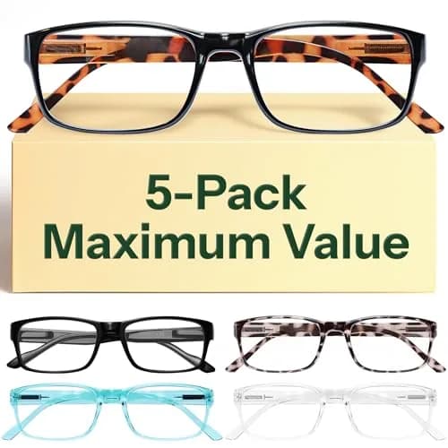 Gaoye 1.75 Strength Blue Light Blocking Reading Glasses - 5 Pack Mix Color | Professional Computer Readers thumbnail 1