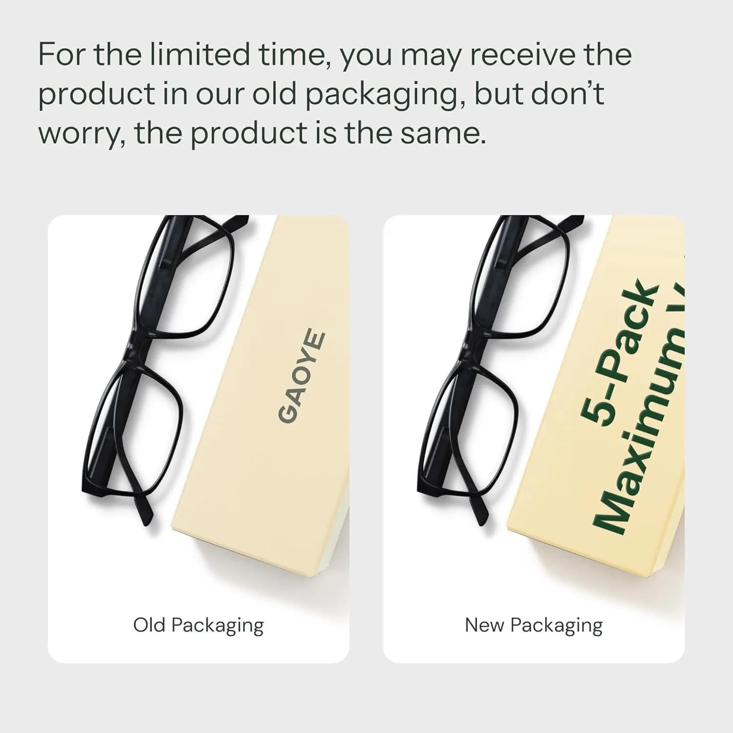 Gaoye 1.75 Strength Blue Light Blocking Reading Glasses - 5 Pack Mix Color | Professional Computer Readers - view 3