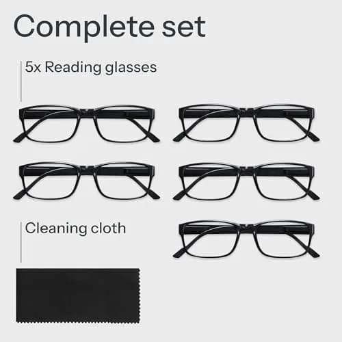 Gaoye 1.25x Blue Light Blocking Reading Glasses 5-Pack | Lightweight TR90 Frame thumbnail 9
