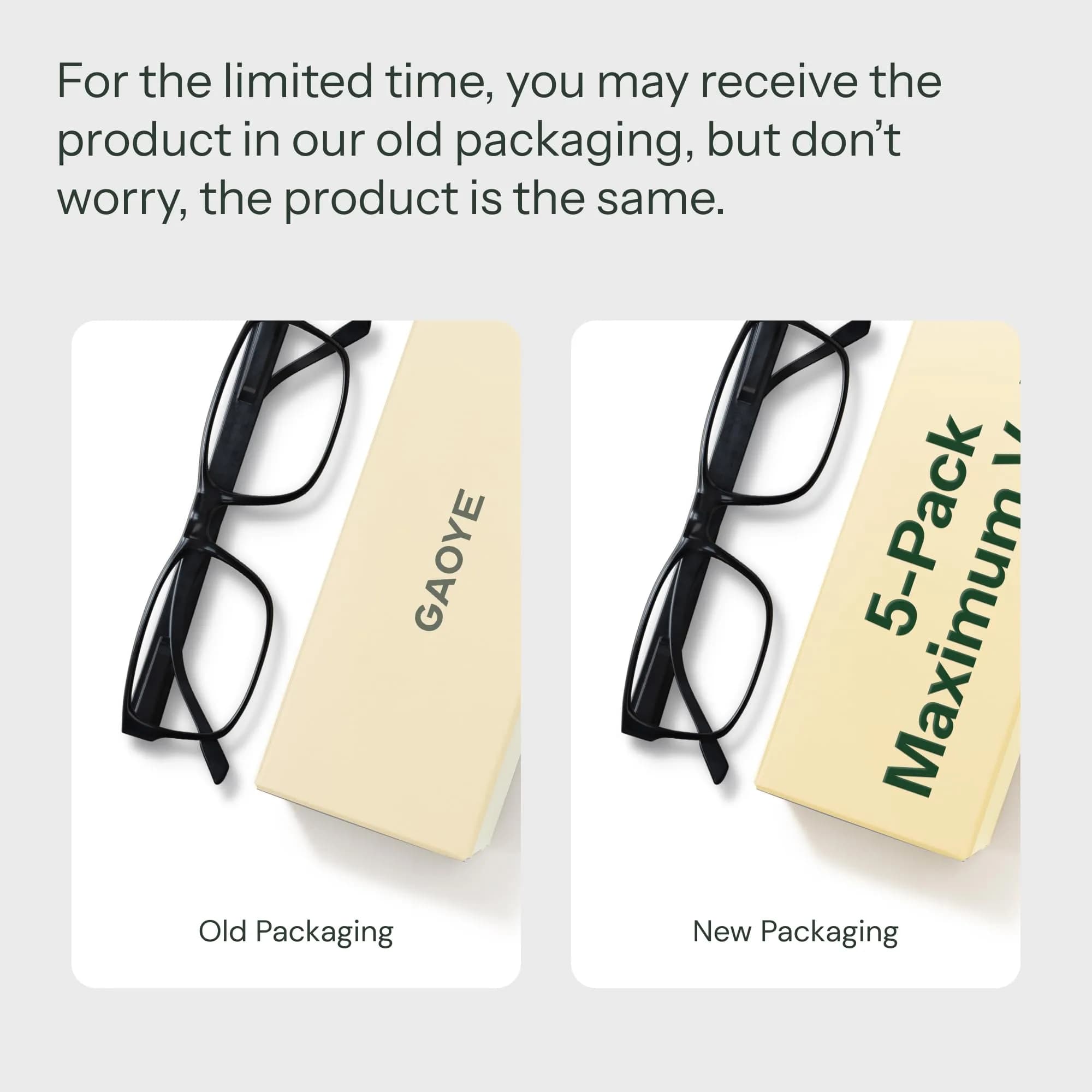 Gaoye Blue Light Blocking Reading Glasses 1.75 Strength | 5-Pack Aviator Style with Spring Hinges - view 3