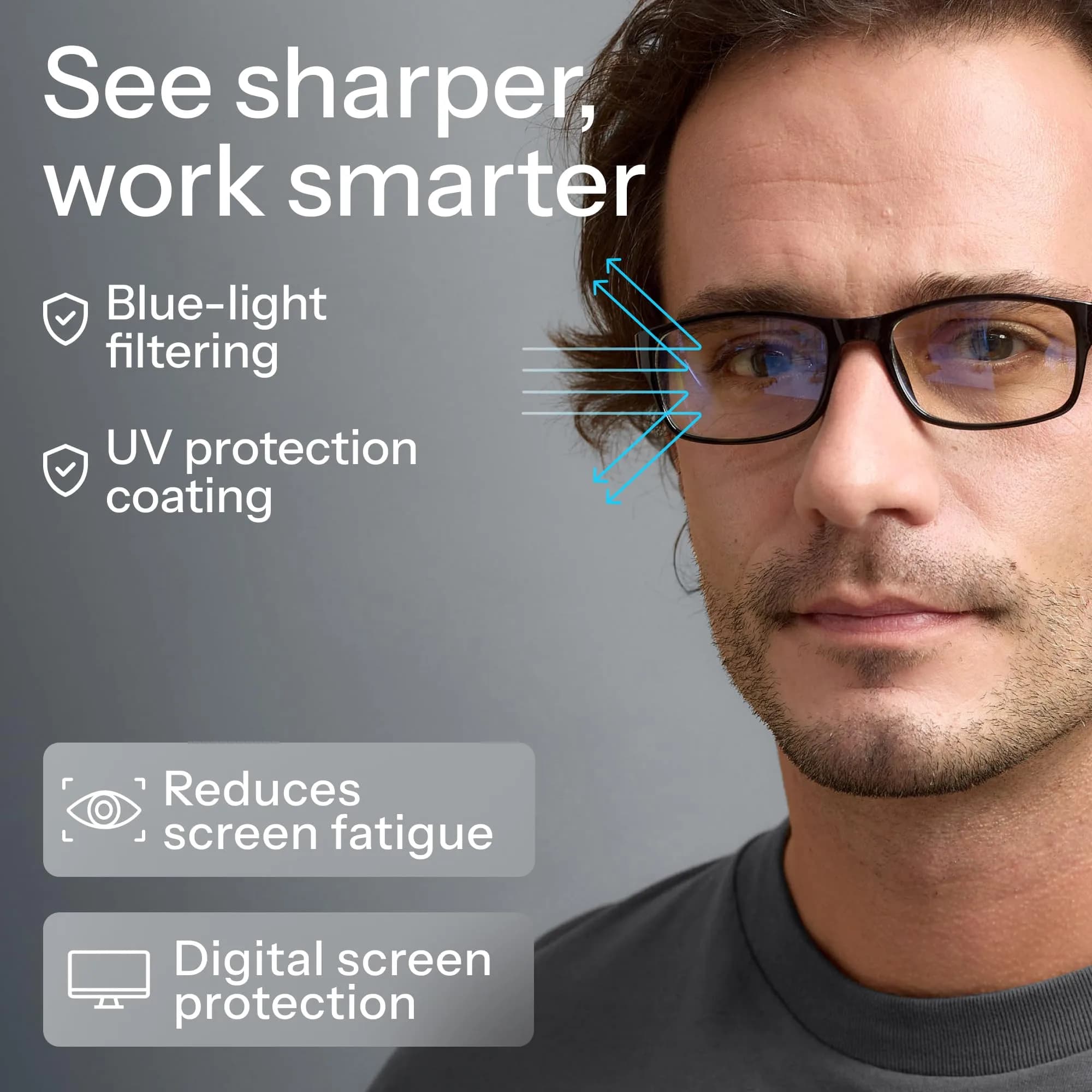 Gaoye Blue Light Blocking Reading Glasses 1.75 Strength | 5-Pack Aviator Style with Spring Hinges - view 6