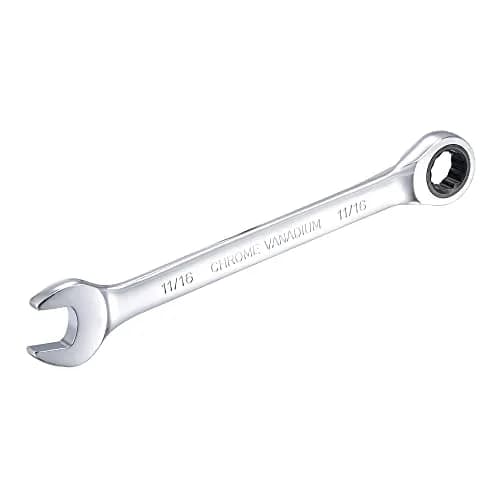 uxcell 11/16 Inch Ratcheting Combination Wrench SAE 72 Teeth 12 Point Ratchet Box Ended Spanner Tools, Cr-V | Durable, Precise & Water-Resistant thumbnail 5