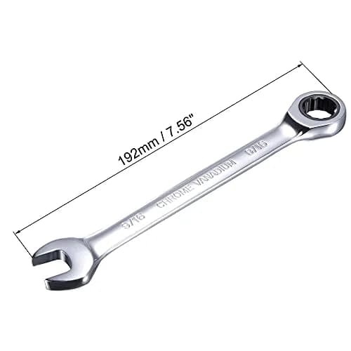 uxcell 9/16 Inch Ratcheting Combination Wrench SAE 72 Teeth 12 Point Ratchet Box Ended Spanner Tools, Cr-V | Durable, Precise & Water-Resistant thumbnail 2