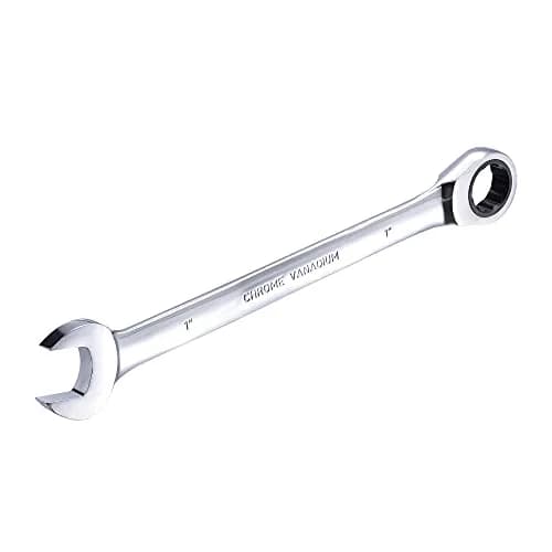 uxcell 1 Inch Ratcheting Combination Wrench SAE 72 Teeth 12 Point | Heavy Duty Chrome Vanadium Steel thumbnail 5