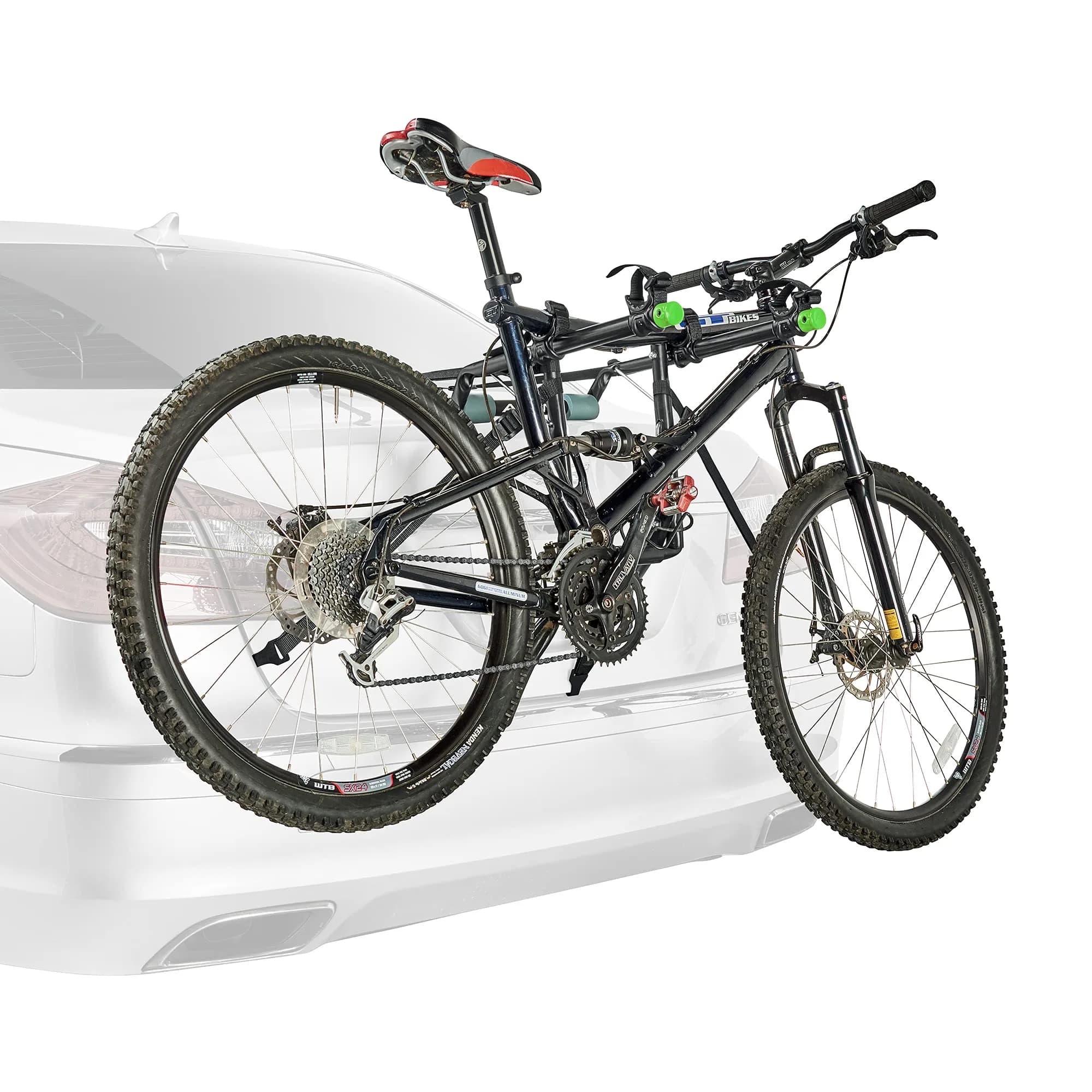 Allen Sports Deluxe 2-Bike Trunk Mount Rack, Model ZN102, Black | Universal Fit for Sedans, SUVs - view 2