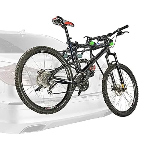 Allen Sports Deluxe 2-Bike Trunk Mount Rack, Model ZN102, Black | Universal Fit for Sedans, SUVs thumbnail 2