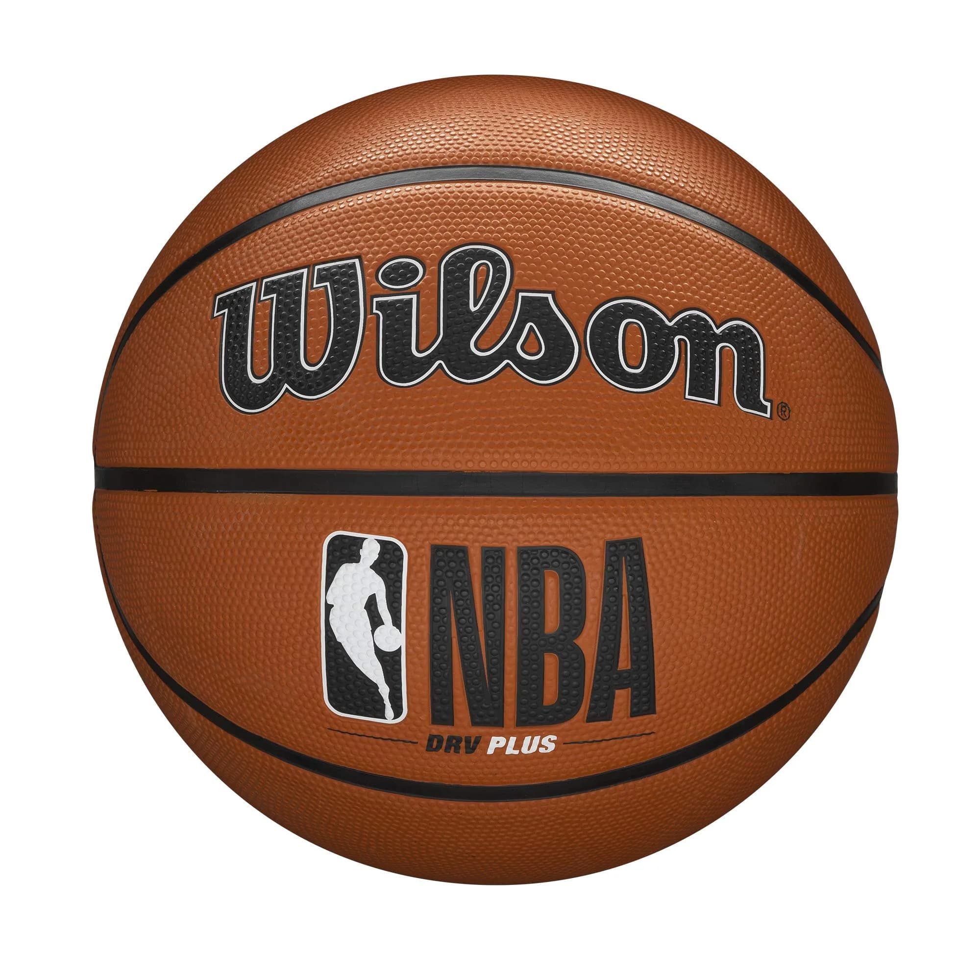 WILSON NBA DRV Series Basketball - DRV Pro, Brown, Size 7 (29.5") | Official NBA Branding & Outdoor Durability — Brown / Size 6 - 28.5" / DRV Plus