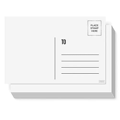 Sweetzer & Orange Blank Postcards for Mailing 4x6 Inches (10.16 x 15.24 cm) | 60-Count White Cardstock for Printable Greeting Cards thumbnail 1
