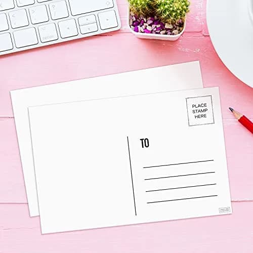 Sweetzer & Orange Blank Postcards for Mailing 4x6 Inches (10.16 x 15.24 cm) | 60-Count White Cardstock for Printable Greeting Cards thumbnail 6