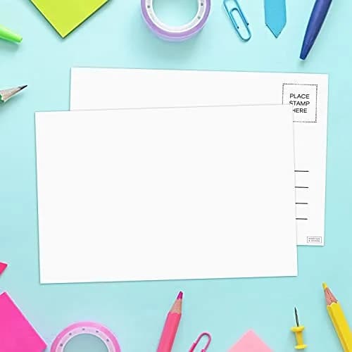 Sweetzer & Orange Blank Postcards for Mailing 4x6 Inches (10.16 x 15.24 cm) | 60-Count White Cardstock for Printable Greeting Cards thumbnail 7