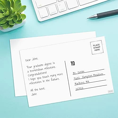 Sweetzer & Orange Blank Postcards for Mailing 4x6 Inches (10.16 x 15.24 cm) | 60-Count White Cardstock for Printable Greeting Cards thumbnail 3