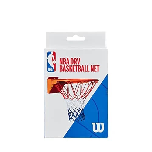 Wilson NBA DRV Recreational Basketball Net Red White and Blue | Official Size Nylon Net for Indoor Outdoor Courts thumbnail 1