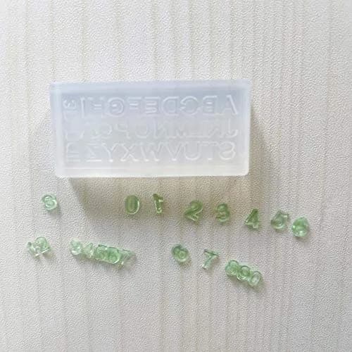 Maiguang 3Pcs Mini Resin Letter Number Molds 4cm (1.6"x 0.8"x 0.2") | DIY Nail Art & Jewelry Pendant Making Tools thumbnail 8