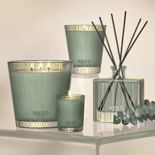 NEST New York Scented 3-Wick Candle, Wild Mint & Eucalyptus | Elegant Home Fragrance (70-120 chars) thumbnail 5