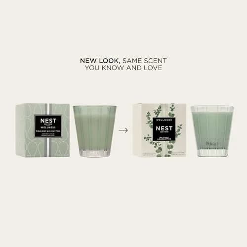 NEST New York Scented 3-Wick Candle, Wild Mint & Eucalyptus | Elegant Home Fragrance (70-120 chars) thumbnail 2