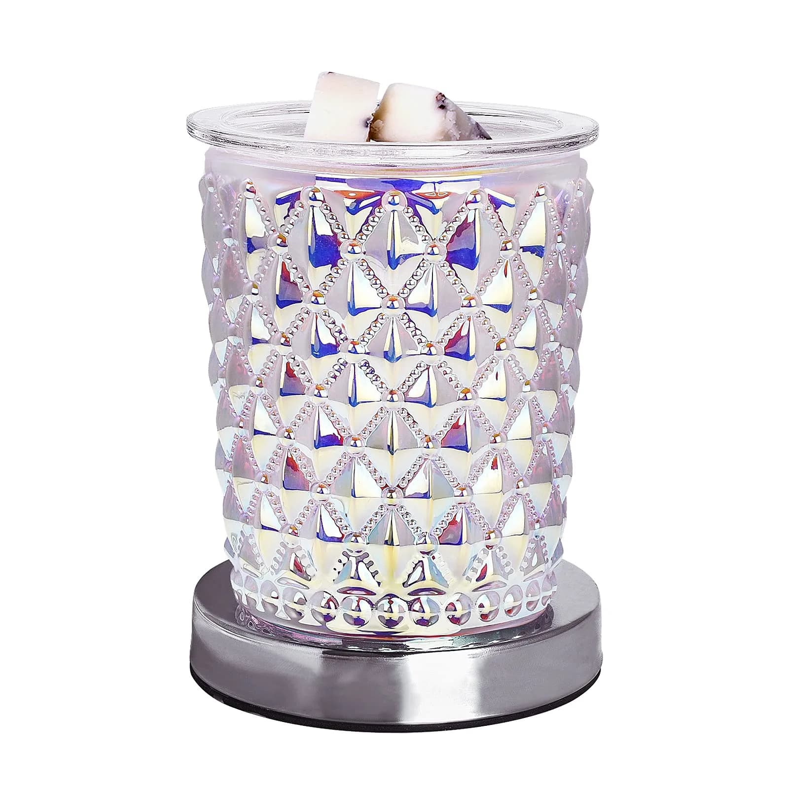 Osalms Pink 3D Crystal Electric Wax Melt Warmer with Dimmable Light, 50W | Melts Wax & Essential Oils for Home Fragrance - view 8