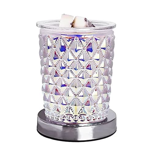 Osalms Pink 3D Crystal Electric Wax Melt Warmer with Dimmable Light, 50W | Melts Wax & Essential Oils for Home Fragrance thumbnail 8