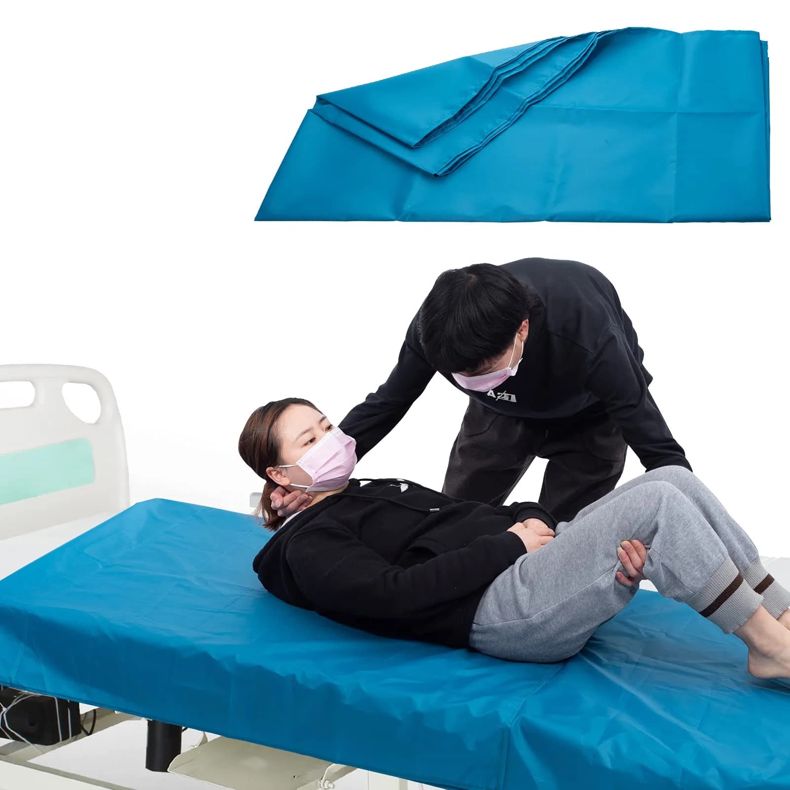 LOSCHEN Tubular Slide Sheet 72x72cm (28"x28") | Reduces Caregiver Strain & Aids Elderly Mobility — 39"x79"(100x200cm)