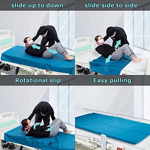 LOSCHEN Tubular Slide Sheet 100cm x 200cm (39"x79") | Aids Elderly Transfer Without Strain thumbnail 3