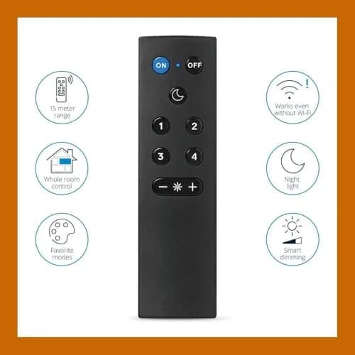 WiZ Connected Remote Light Switch, Black, 1 Pack | Smart Dimming & Control thumbnail 3