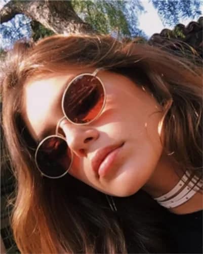 GIFIORE Oval Sunglasses for Women Men, Small Oval Metal Frame Sunglasses 50mm (1.97 inches) | Polarized UV400 Protection thumbnail 2