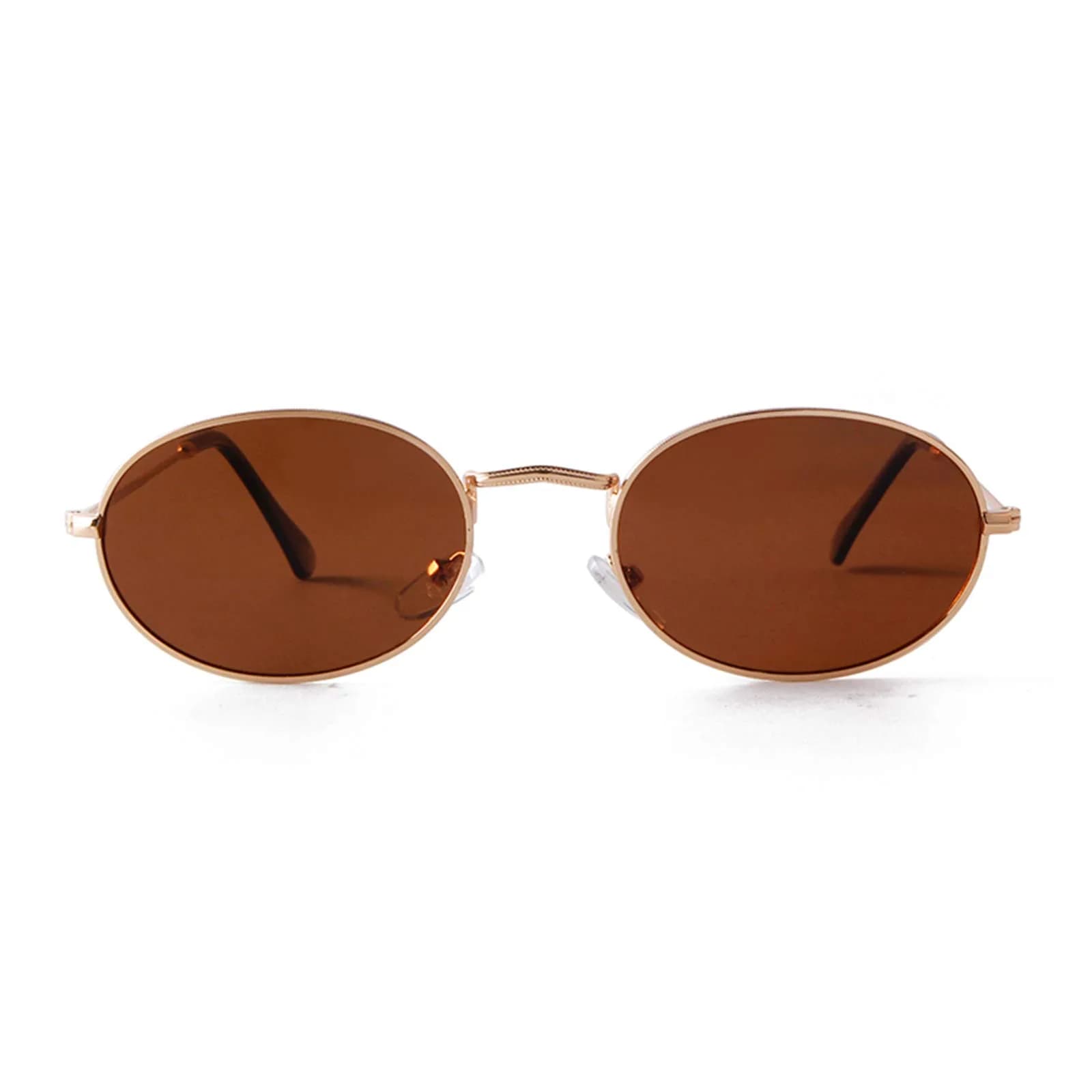 GIFIORE Oval Sunglasses for Women Men, Small Oval Metal Frame Sunglasses 50mm (1.97 inches) | Polarized UV400 Protection - main product image