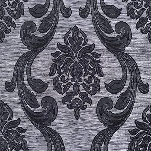 NAPEARL Sliding Door Curtains Gothic Style Patio Doors Curtains, Room Divider Curtain 120"W x 96"L | Vintage Floral Damask Pattern thumbnail 4