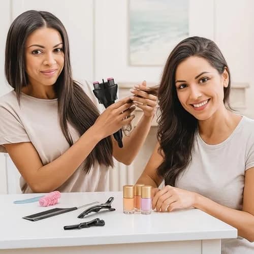 Honoson 7 Pcs Hair Braider Twister Machine with Comb Clips | Automatic Hair Styling Tool for Effortless Braiding thumbnail 2