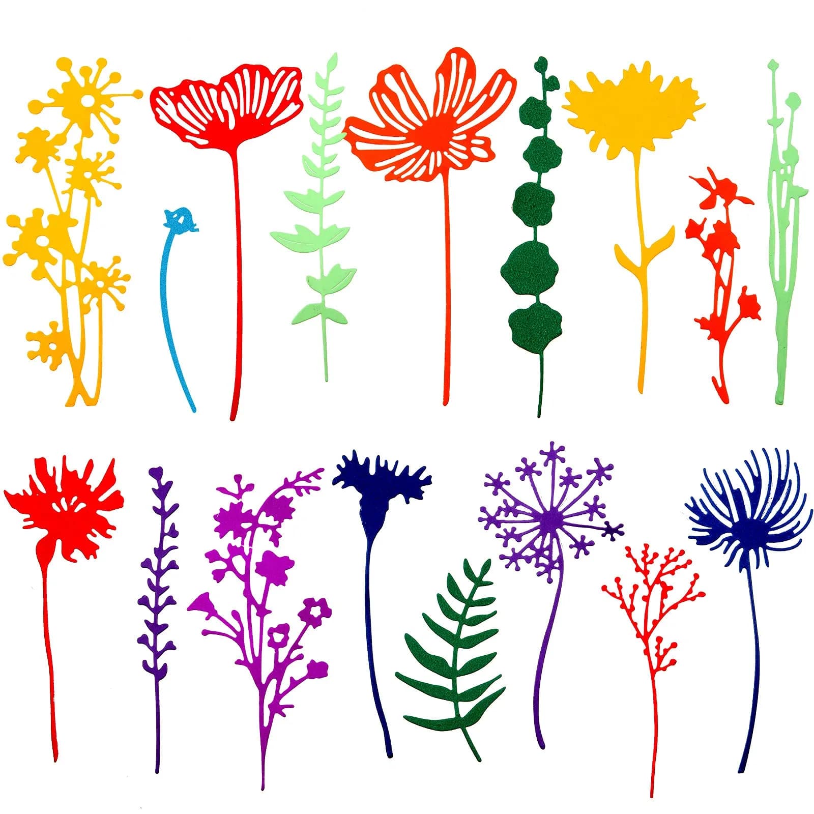 Patelai 17 Pieces Wildflower Metal Cutting Dies 3D Flower Shapes | Elegant Scrapbooking Embellishments — Classic Style