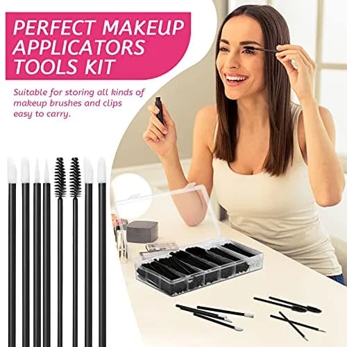 Maitys 263 Pcs Disposable Makeup Applicators Set with Organizer Box | Eyeliner Lip Mascara Wands thumbnail 2