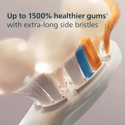 Philips Sonicare A3 Premium All-in-One Replacement Toothbrush Heads, White, 2 Count (Pack of 1) | Genuine USA Import thumbnail 5