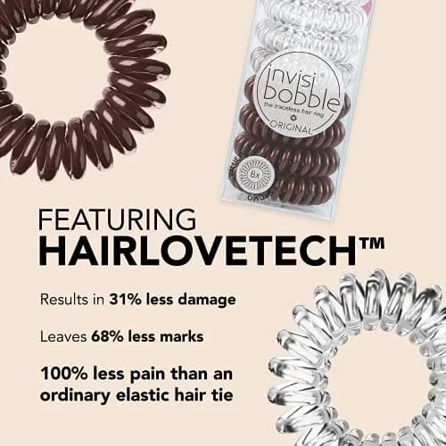 invisibobble Original Traceless Spiral Hair Ties 8 Count (Pack of 1) | Gentle Grip for All Hair Types thumbnail 4