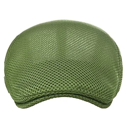 VOBOOM Men's Breathable Mesh Green Summer Hat - Adjustable Newsboy Beret Ivy Cabbie Flat Cap - view 3