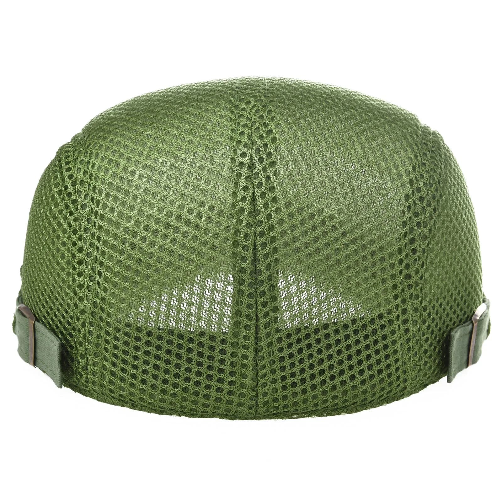 VOBOOM Men's Breathable Mesh Green Summer Hat - Adjustable Newsboy Beret Ivy Cabbie Flat Cap thumbnail 4