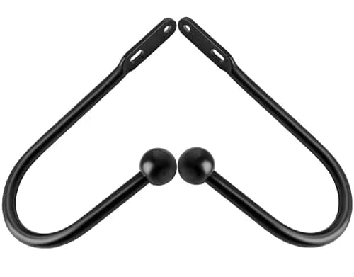 VRSS Black Curtain Tiebacks Drapery Holdbacks Set of 2 | 15cm (6") L x 7.5cm (3") W thumbnail 5