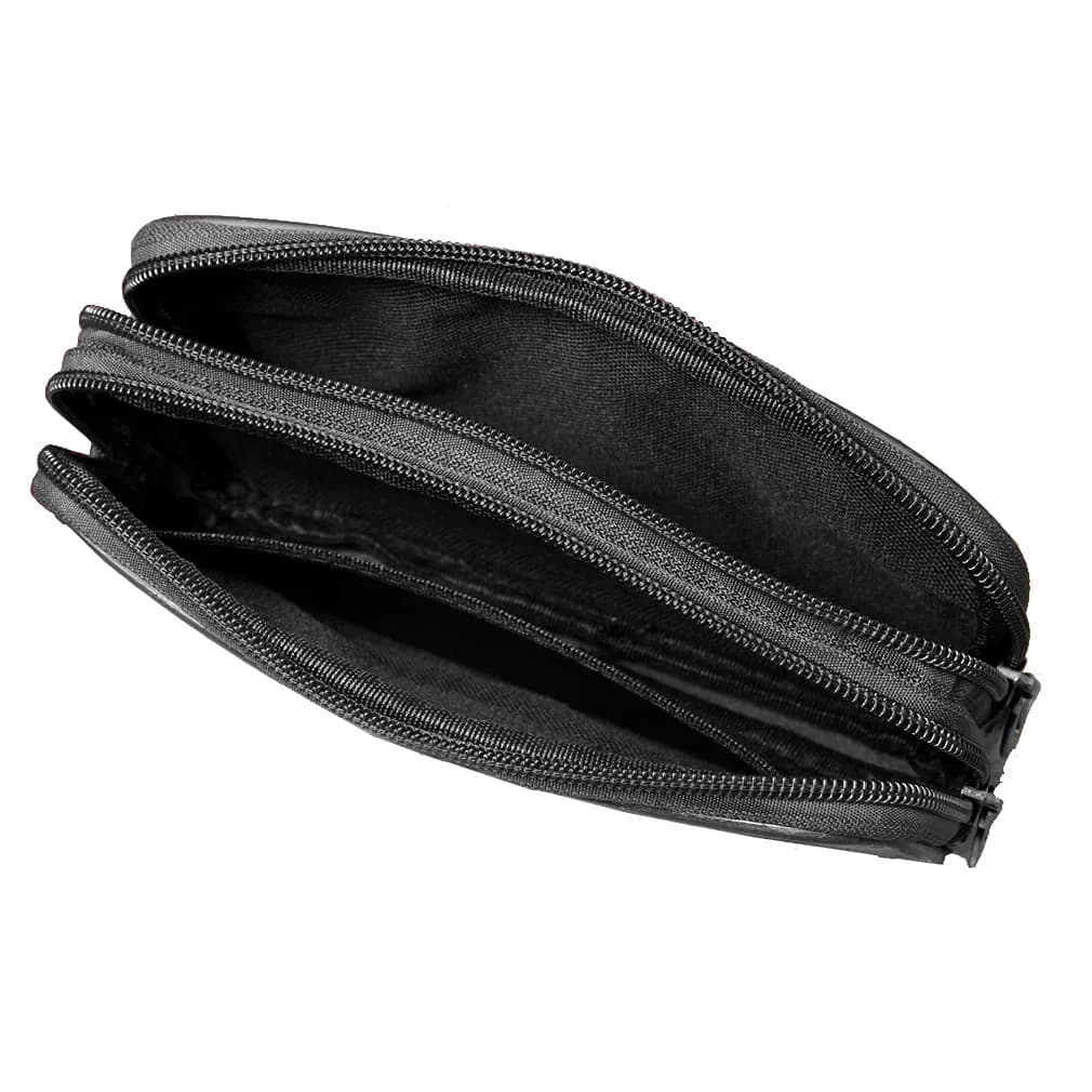 Hebetag Leather Belt Bag Coin Purse Wallet for Men Women | Vintage & Fashionable, 17cm x 10cm | Genuine Cowhide Leather thumbnail 1
