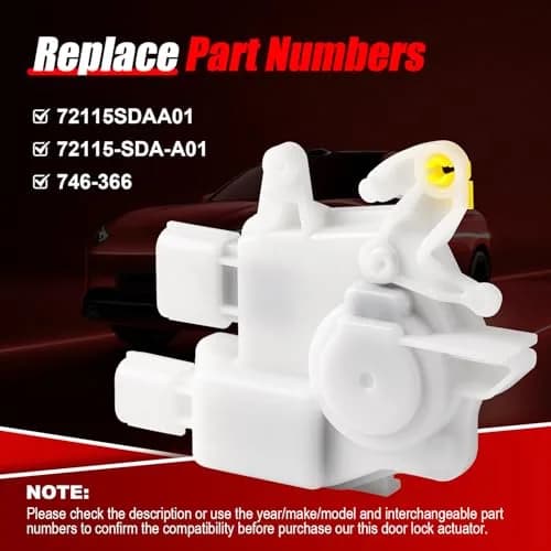 FAERSI Door Lock Actuator Right Passenger Side Replacement for Honda Accord & Acura TL, TSX, Ridgeline | OEM Fit & Easy Install thumbnail 4