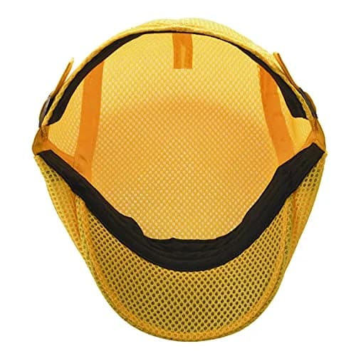 VOBOOM Men Breathable Mesh Summer Hat Adjustable Newsboy Beret (Yellow) | Lightweight & Cool for Hot Weather thumbnail 5