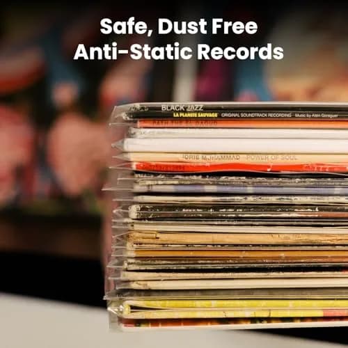 EVEO Outer Vinyl Record Sleeves 12.75"x12.75" (50-Pack) | 3 Mil Archival Quality Protection for LPs thumbnail 6