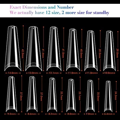 UNA GELLA XXL Coffin Fake Nails Tips 216PCS | Professional Soft Coffin Nails thumbnail 7