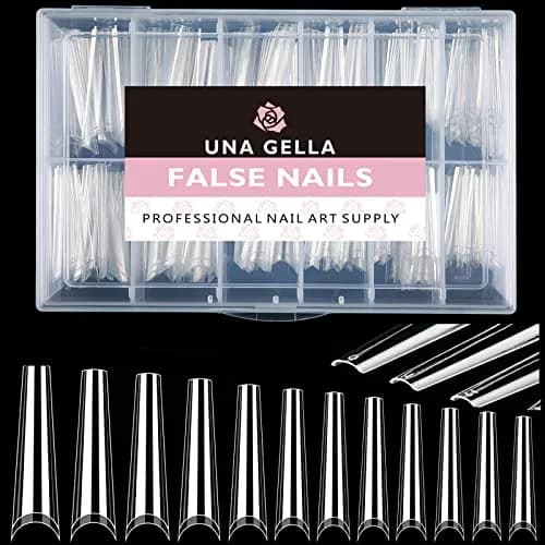 UNA GELLA XXL Coffin Fake Nails Tips 216PCS | Professional Soft Coffin Nails thumbnail 8