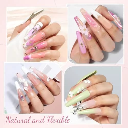 UNA GELLA XXL Coffin Fake Nails Tips 216PCS | Professional Soft Coffin Nails thumbnail 2