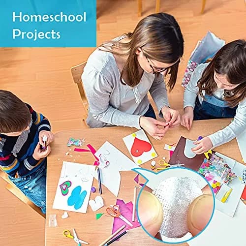 Hiisea White 1000pcs Hook & Loop Self Adhesive Dots | Classroom & Craft Use thumbnail 5