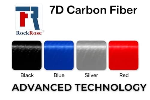 RockRose Epoxy High Gloss 7D Red Carbon Fiber Vinyl Wrap 1FT x 5FT | Anti-Wrinkle, Self Adhesive, Air Release thumbnail 6